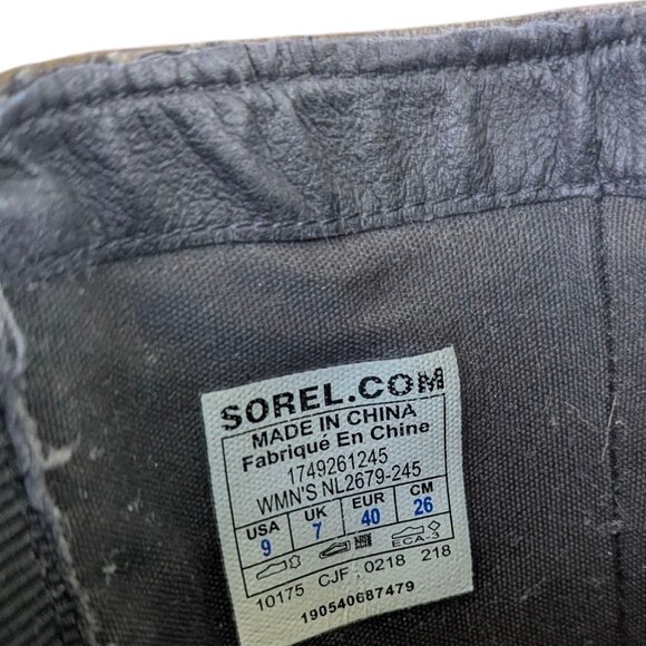 Women's Sorel Emelie Boot 💦Waterproof💦 Mid-Calf Brown Leather - Size 9 - Picture 10 of 13